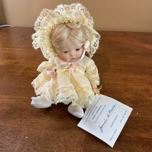 RARE VTG Porcelain Jeannie Di Mauro 7½" Mary Tynie Babe Horsman Mini Doll #0628